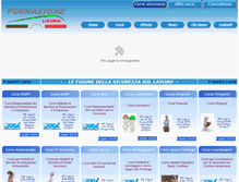 Tablet Screenshot of formazioneliguria.com
